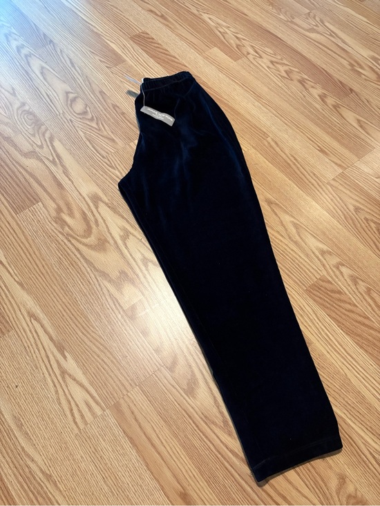 Jones New York Pants - Jones New York Black Velour Jogger Pants